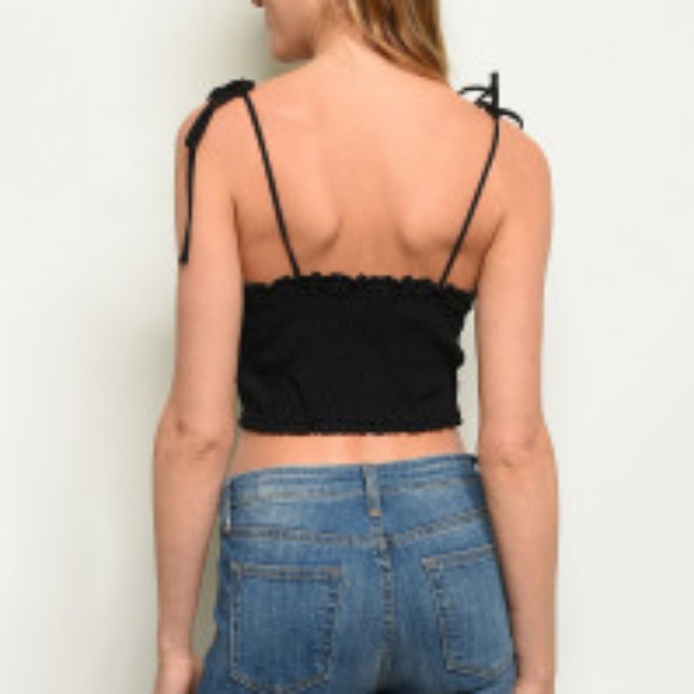 Tied Strap Basic Top - Picture 4 of 5